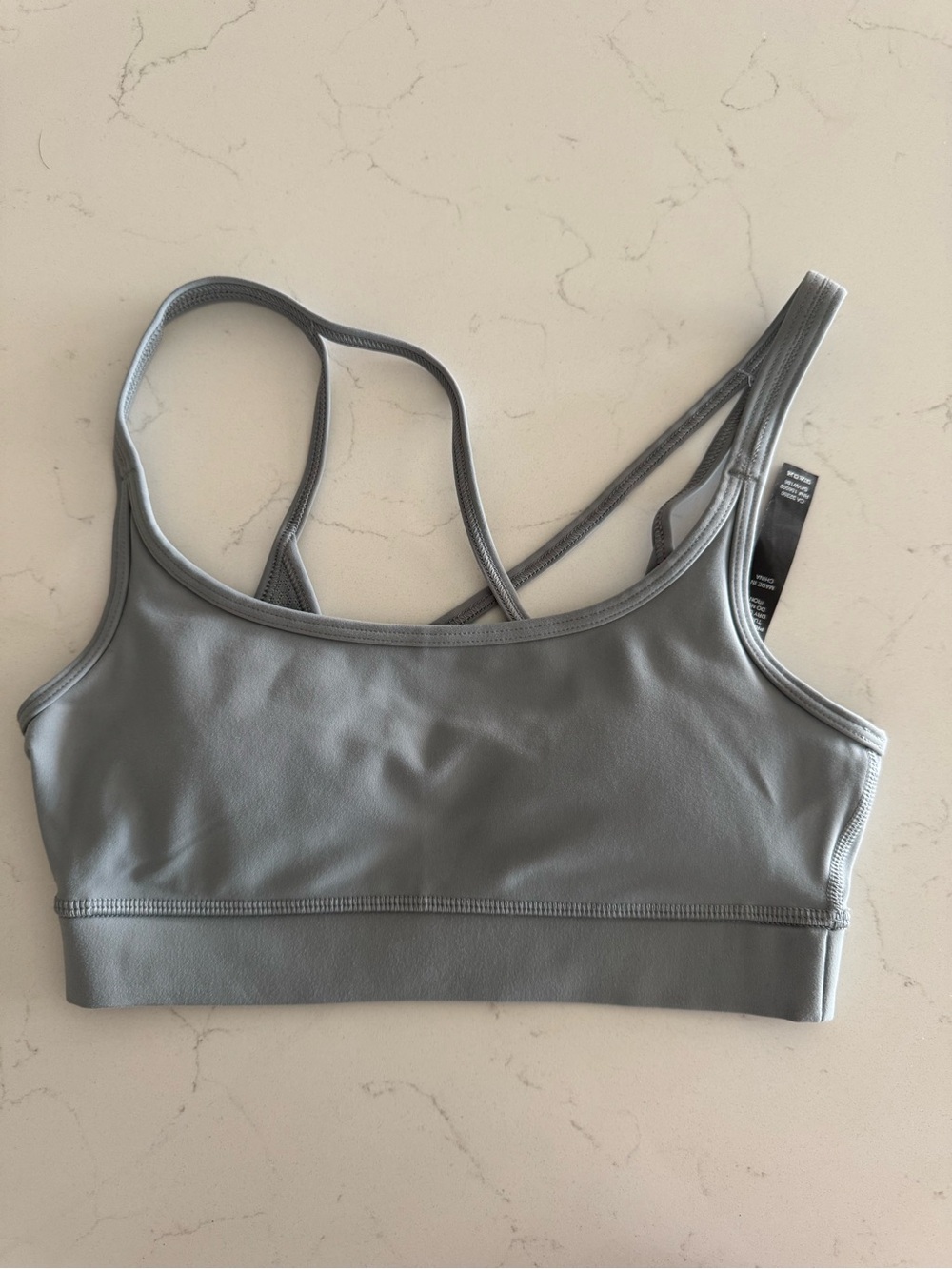 Vuori Gray Crossback Strappy Sports Bra